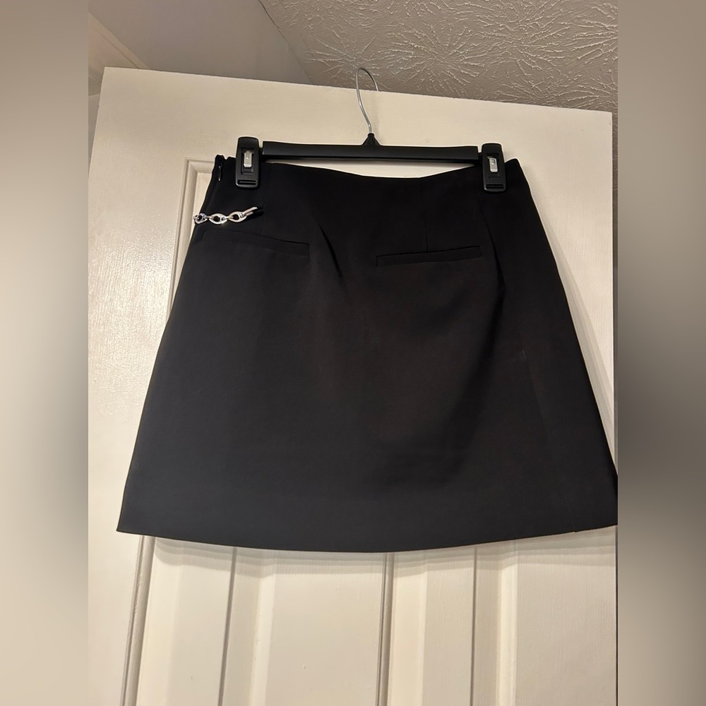 Jonathan SIMKHAI Pandora Wrap Mini Skirt in Black Sz Small $390 - Picture 9 of 11